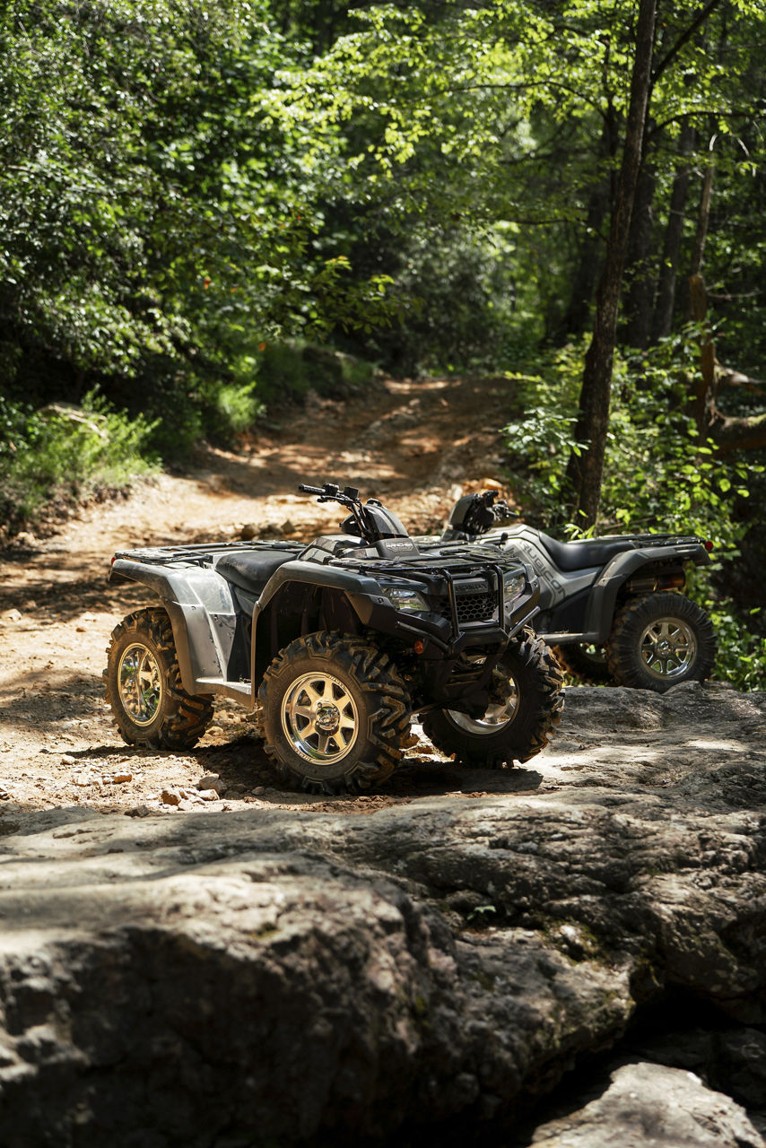 2023 Honda FourTrax Rancher - KMC UTV SPARK - Polished | MSA Wheels